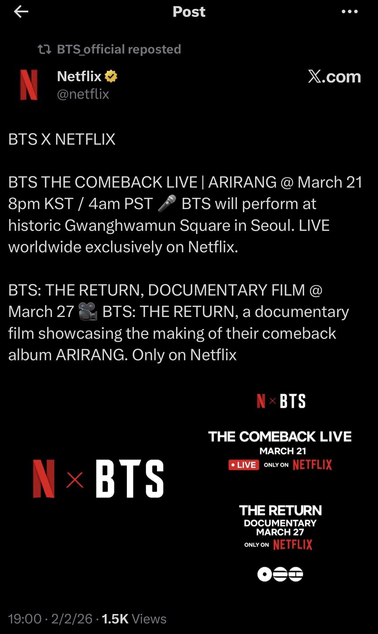 Fan-made special wallpaper for BTS