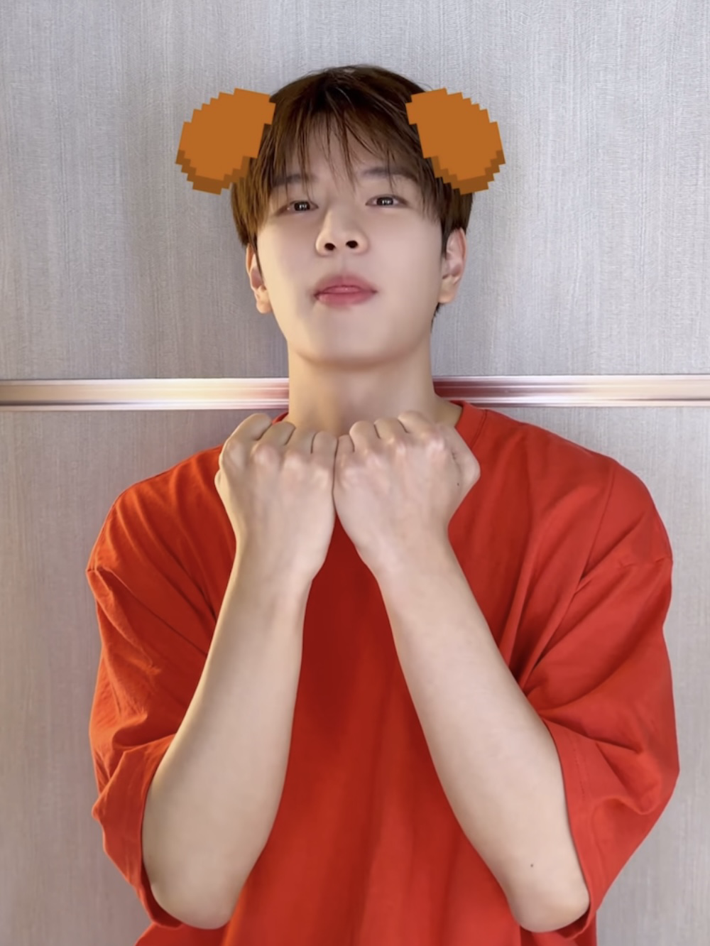 A moment captured by Seungmin (Stray Kids)'s fan