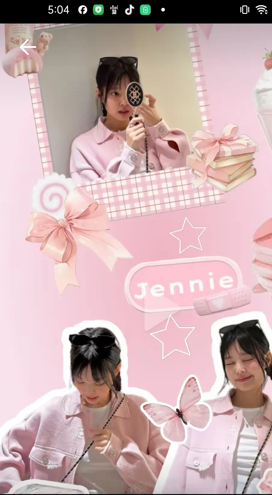 Fan-made special wallpaper for Jennie (BLACKPINK)