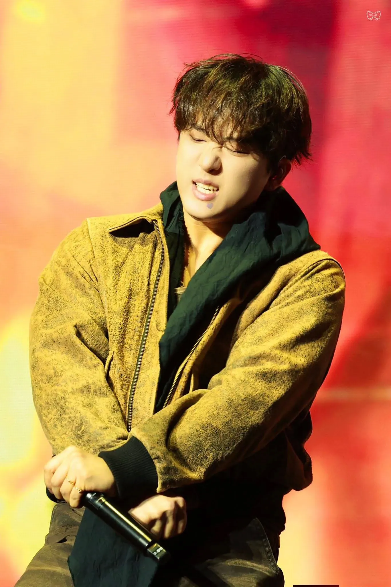 A moment captured by Changbin (Stray Kids)'s fan