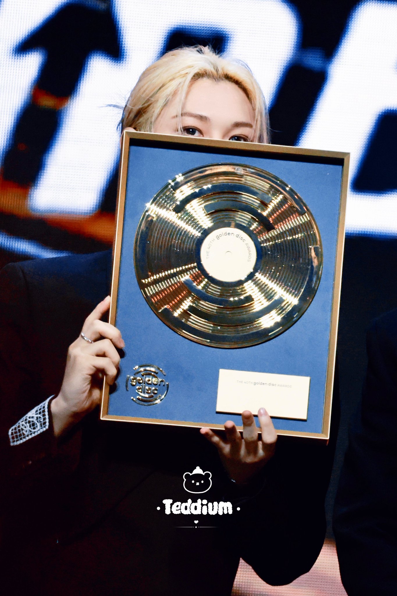 A moment captured by Felix (Stray Kids)'s fan