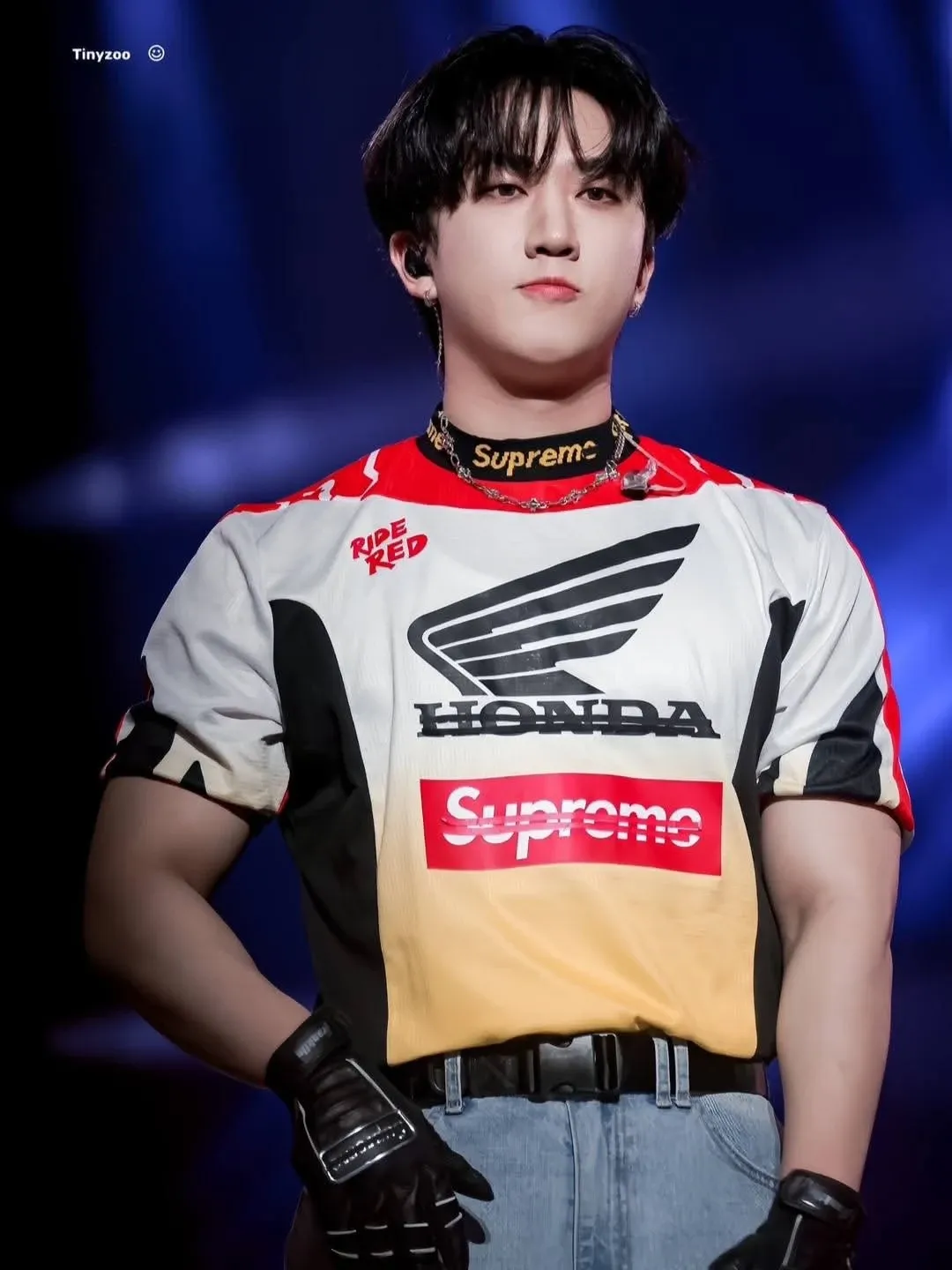 A moment captured by Changbin (Stray Kids)'s fan