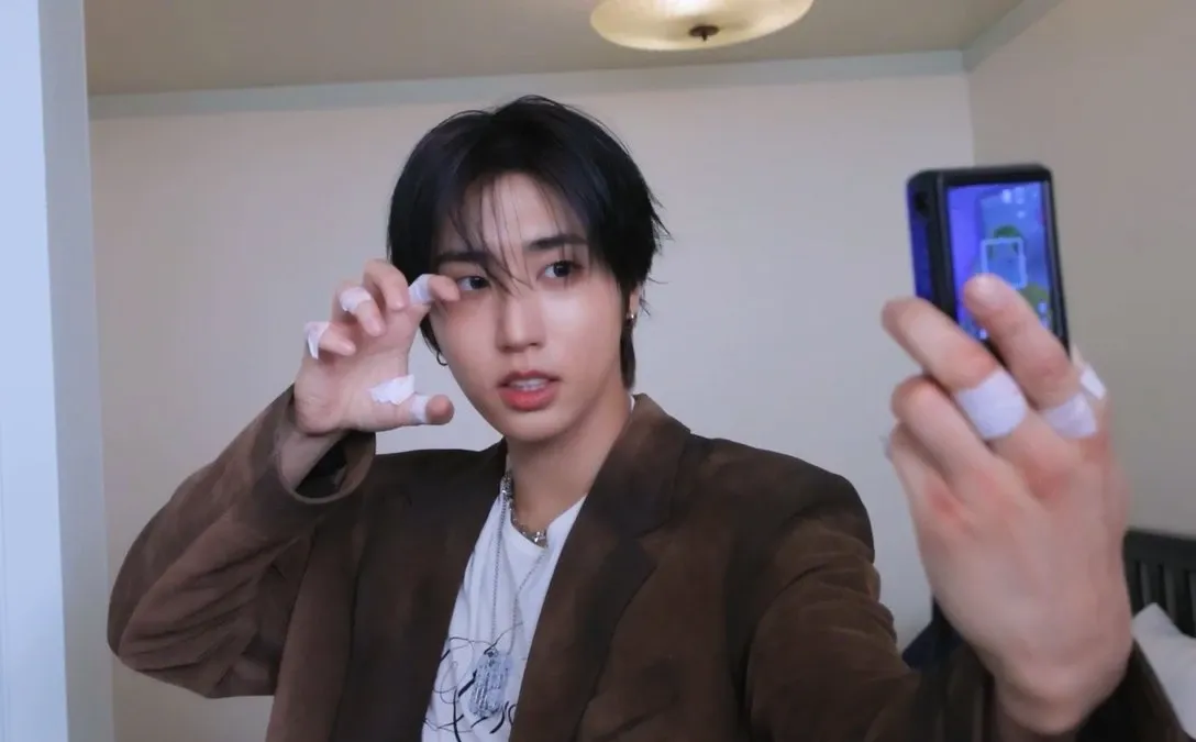 Recent activity shot of HAN (Stray Kids)