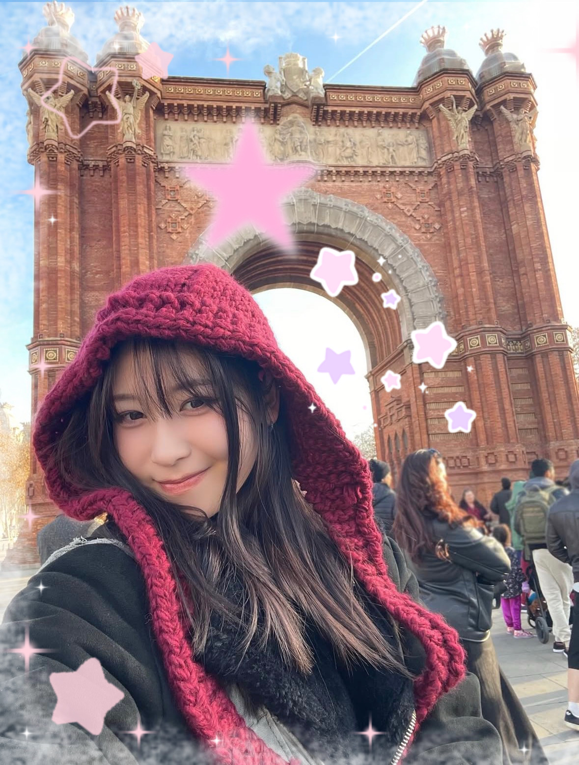 A moment captured by Kasahara Momona (ME:I)'s fan