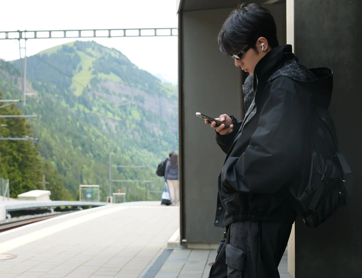 A moment captured by Xiao Zhan's fan