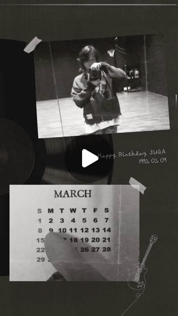 Recent activity shot of SUGA (BTS)