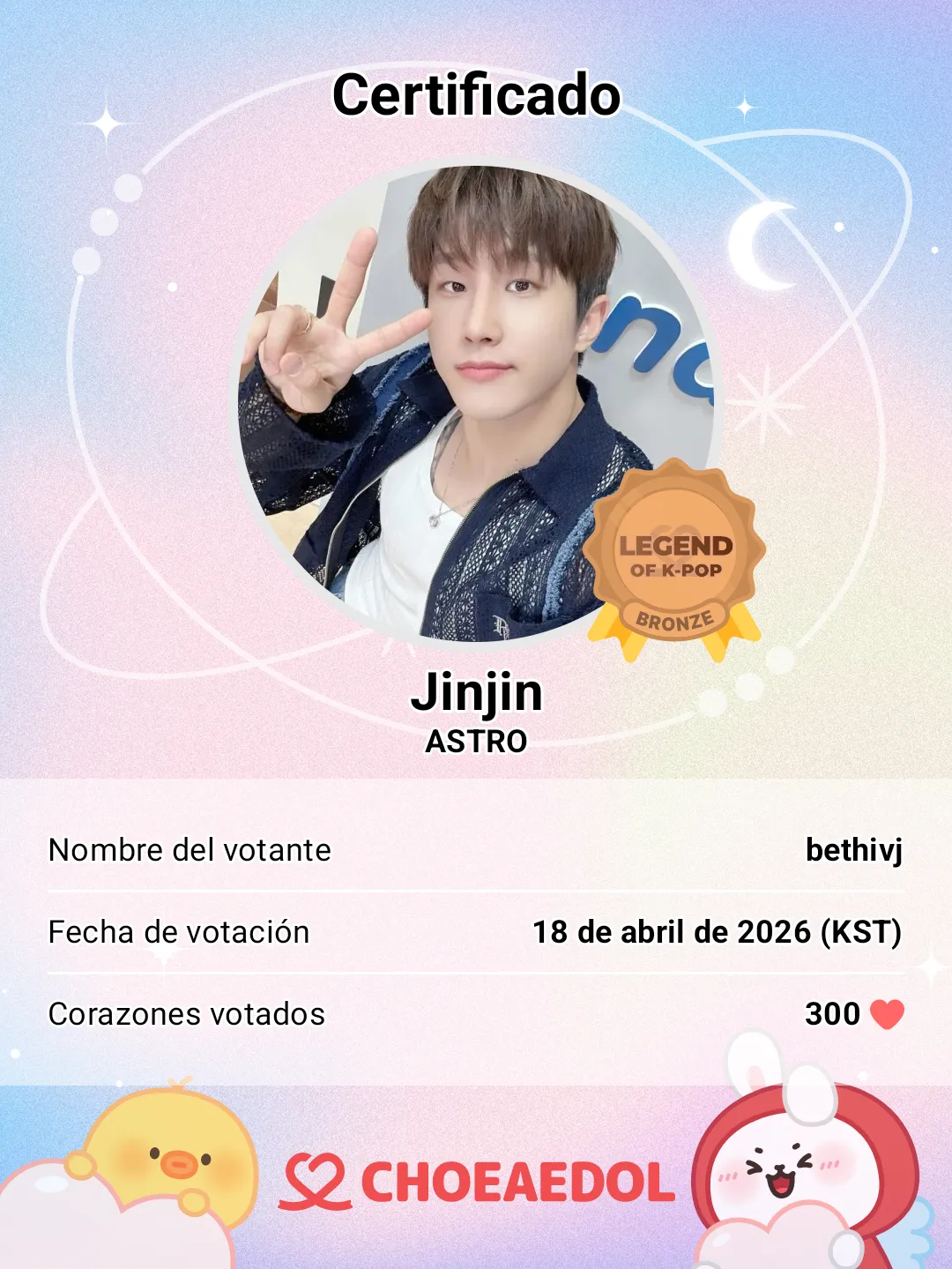 Latest photo of Jinjin (ASTRO)