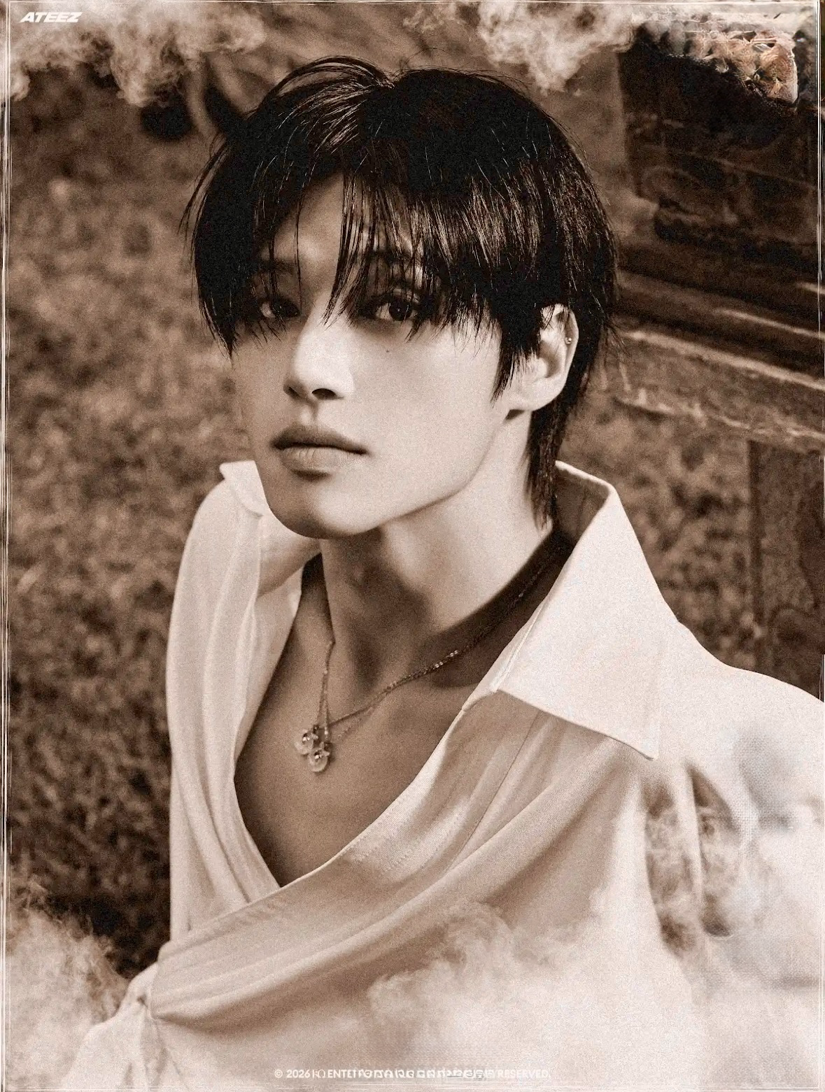 Recent activity shot of Wooyoung (ATEEZ)