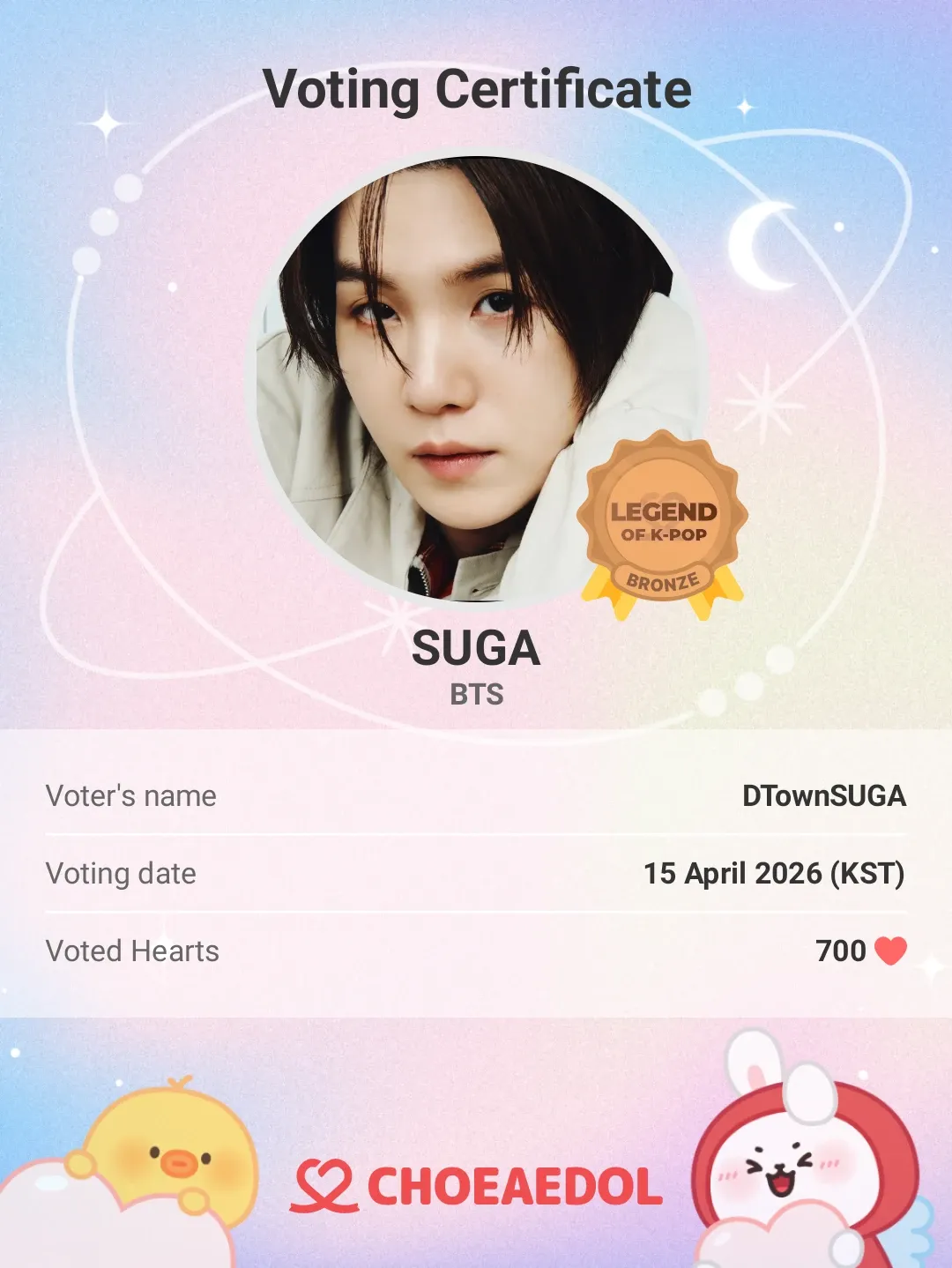 Momen yang diabadikan oleh penggemar SUGA (BTS)