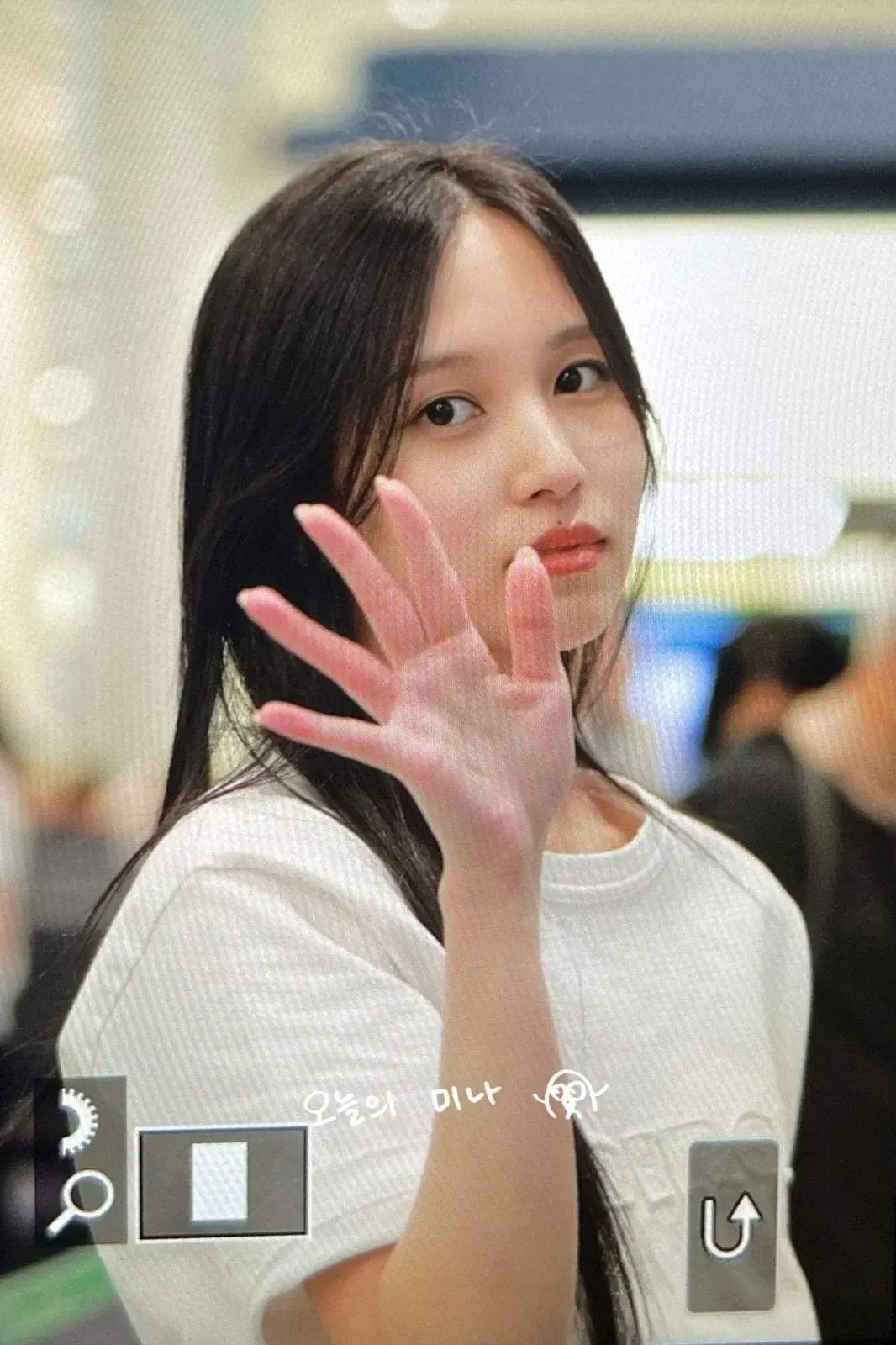 A moment captured by Mina (TWICE)'s fan