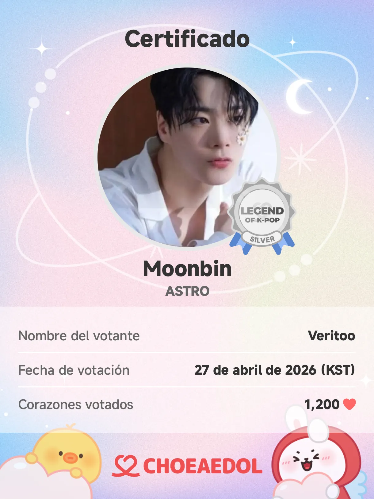 Latest photo of Moonbin (ASTRO)