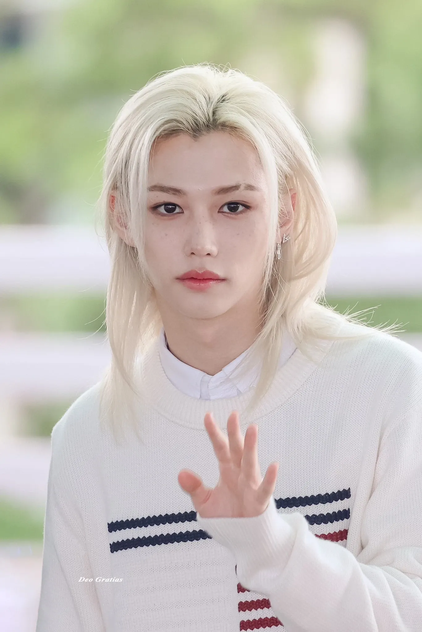 Recent activity shot of Felix (Stray Kids)