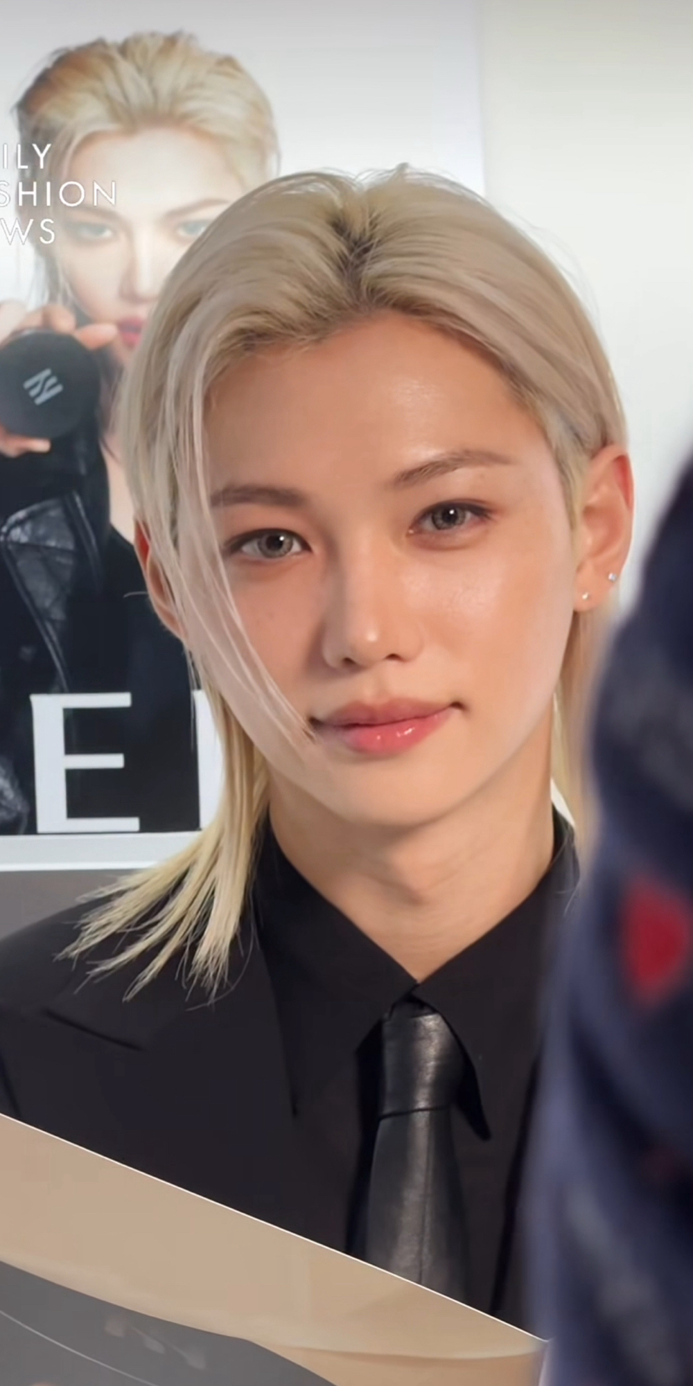 A moment captured by Felix (Stray Kids)'s fan