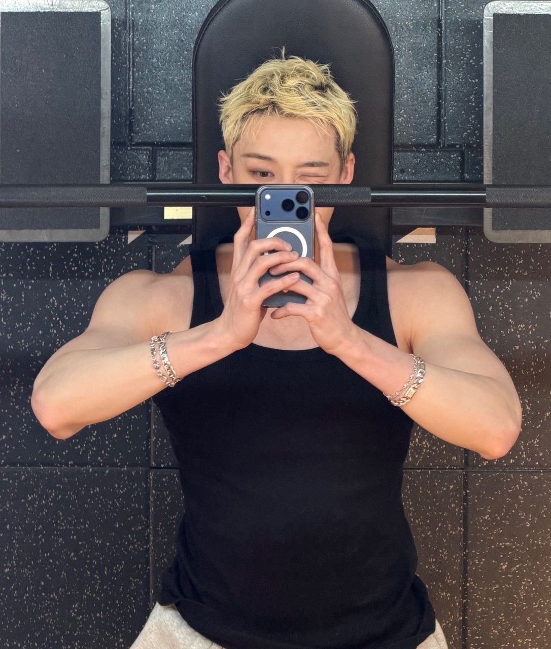 A moment captured by Bang Chan (Stray Kids)'s fan