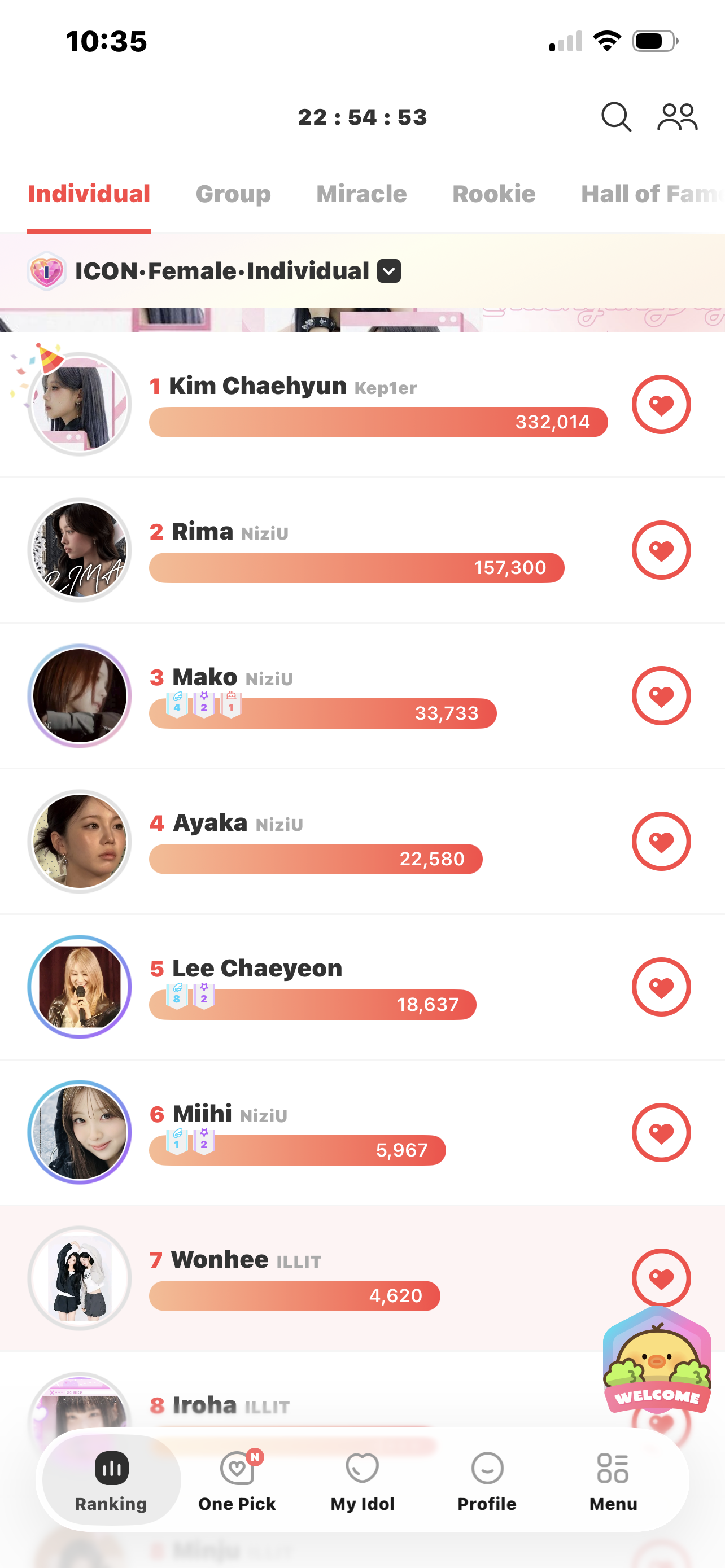 A moment captured by Wonhee (ILLIT)'s fan