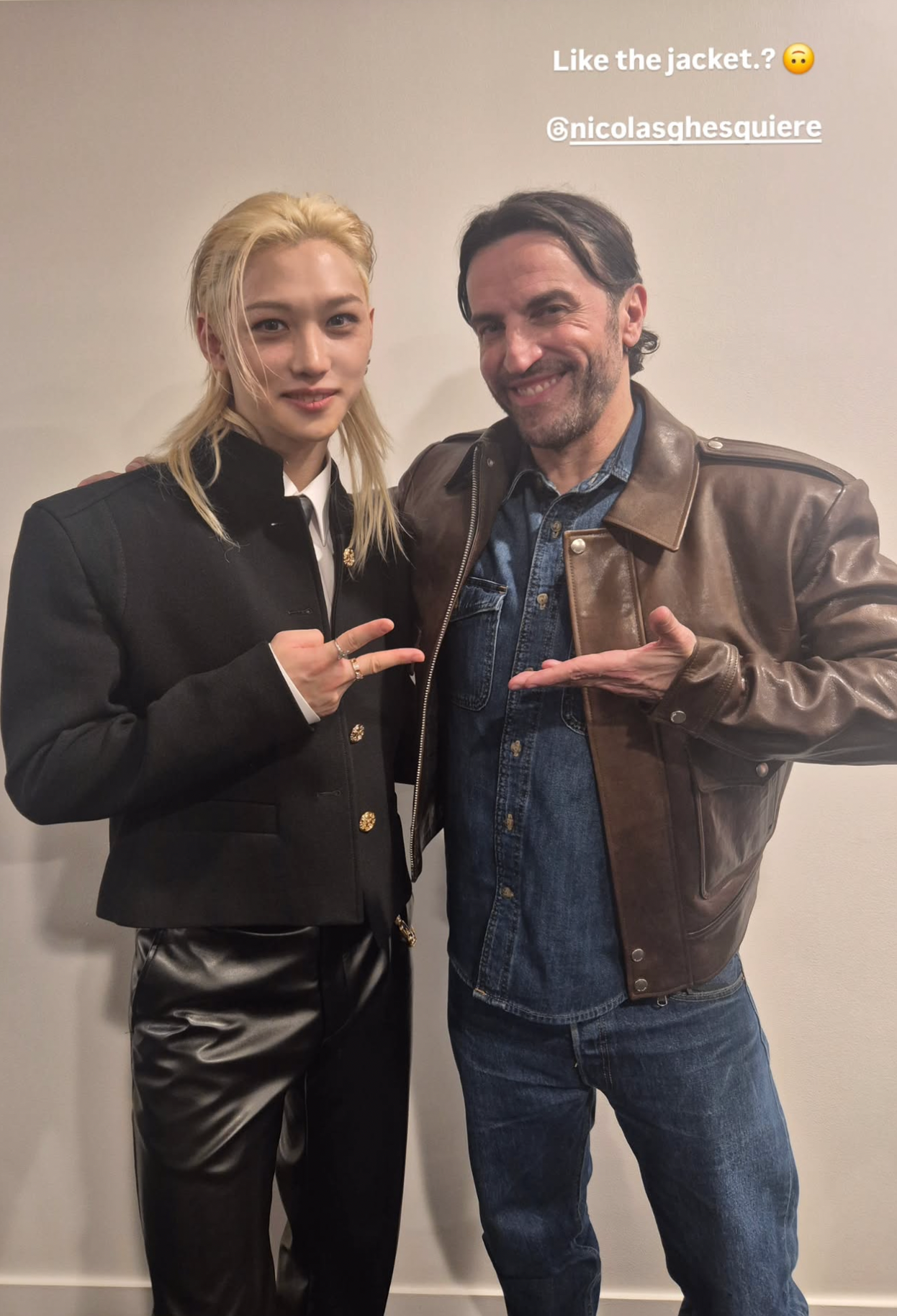 A moment captured by Felix (Stray Kids)'s fan