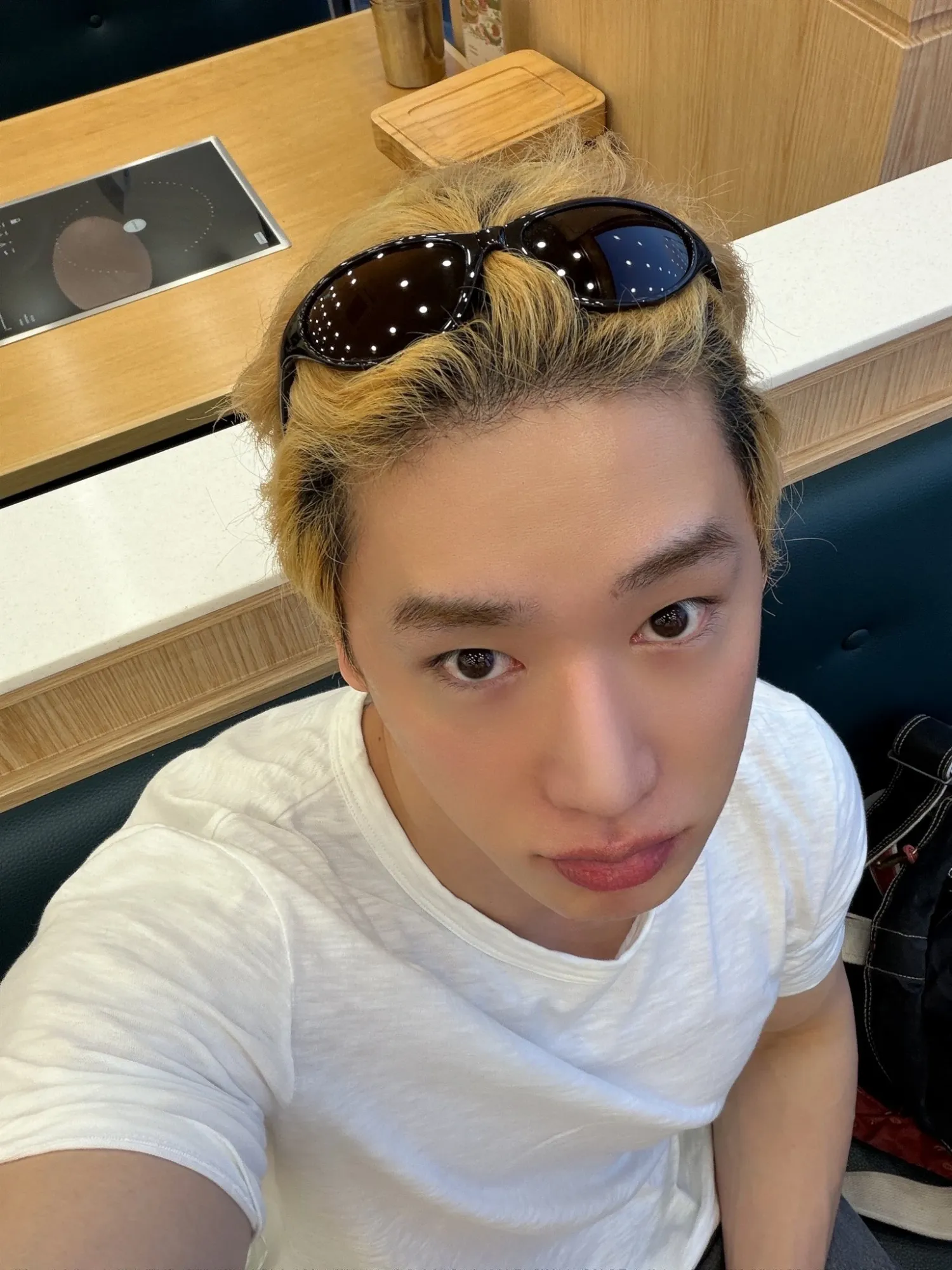 A moment captured by Wonho's fan