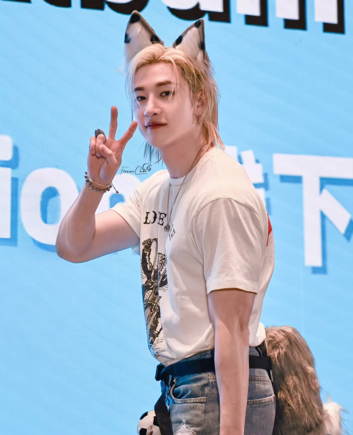 Recent activity shot of Bang Chan (Stray Kids)