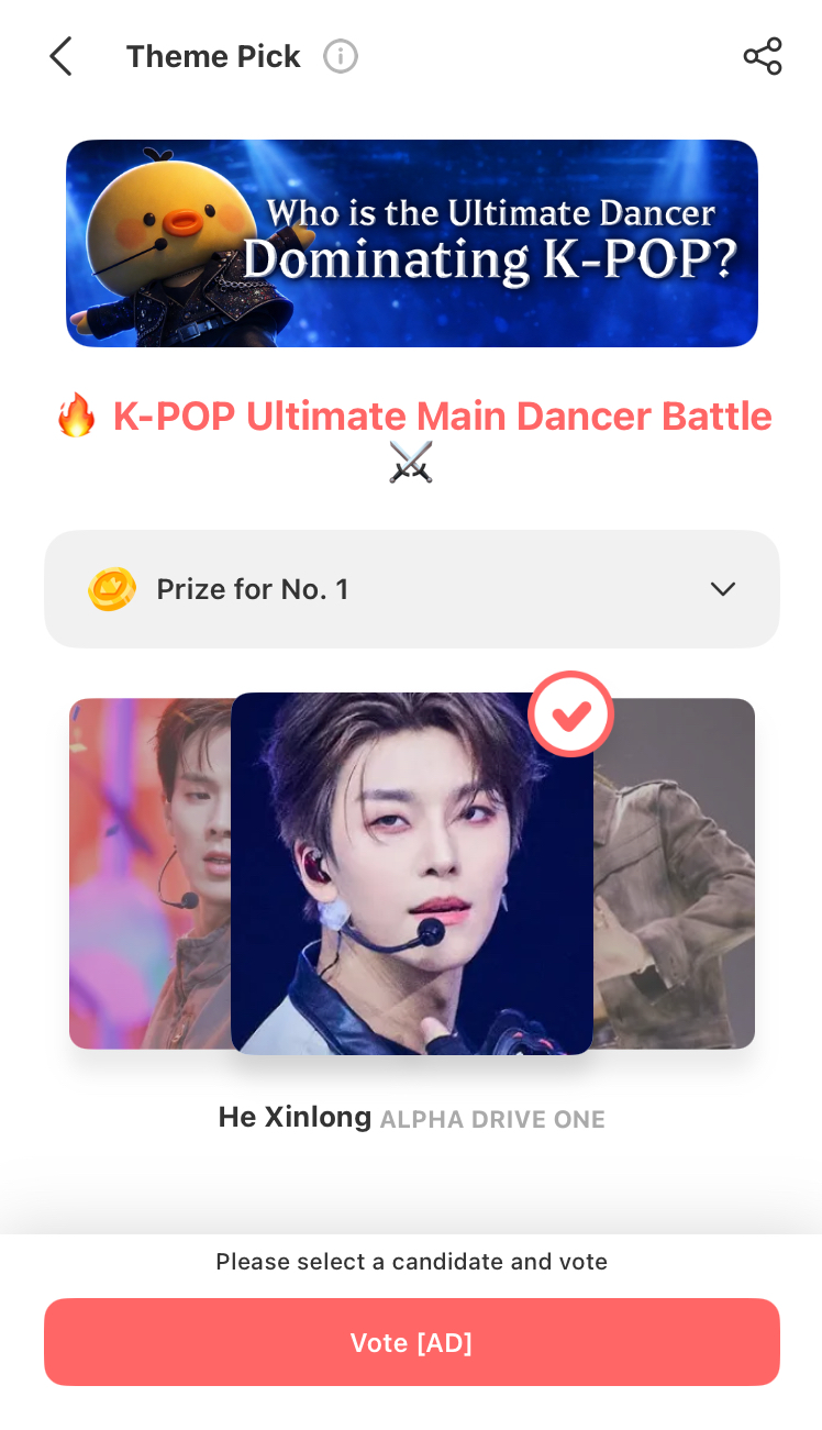 The most beloved wallpaper among He Xinlong (ALPHA DRIVE ONE)'s fans