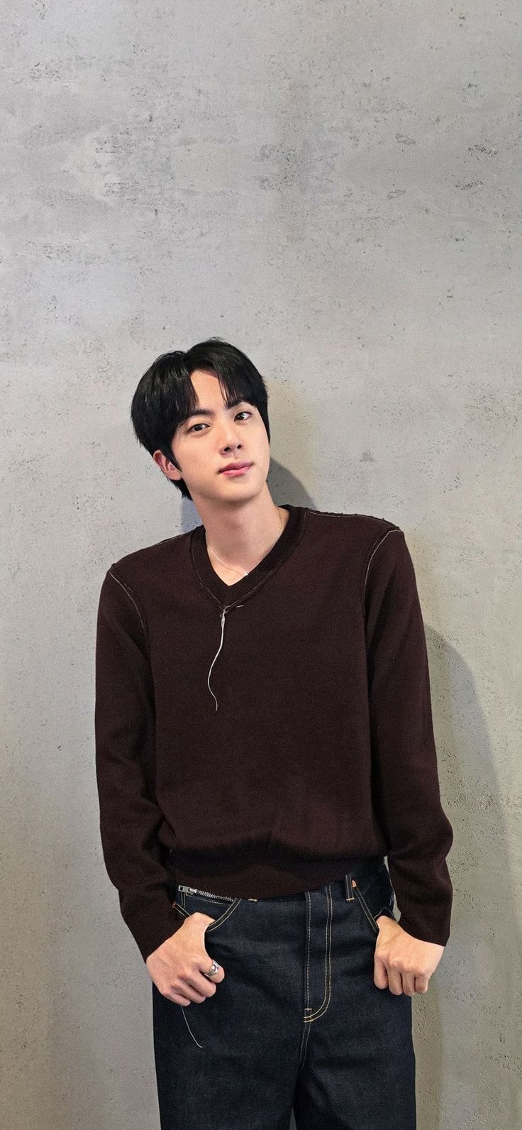 A heartfelt wallpaper shared by Jin (BTS)'s fans