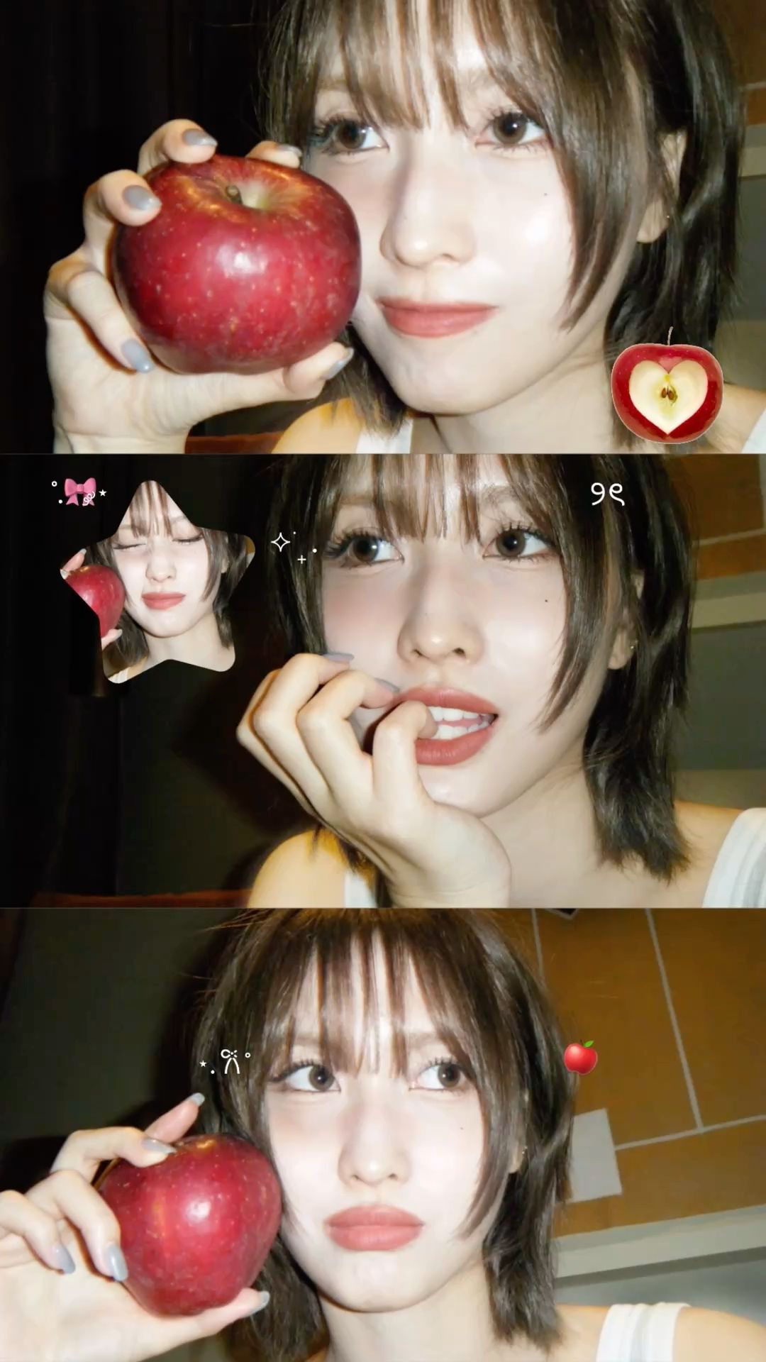 A heartfelt wallpaper shared by Momo (TWICE)'s fans