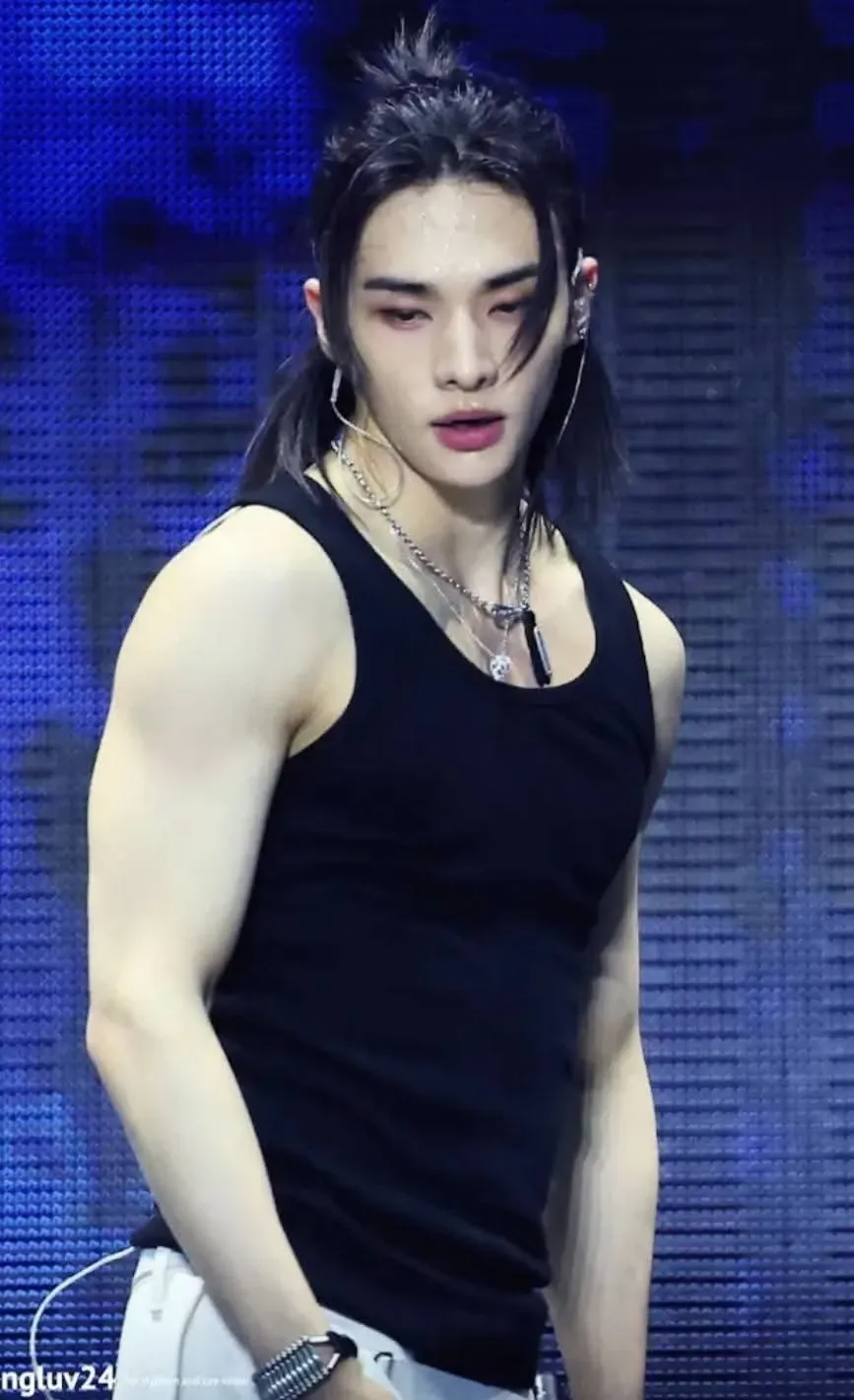 Recent activity shot of Hyunjin (Stray Kids)