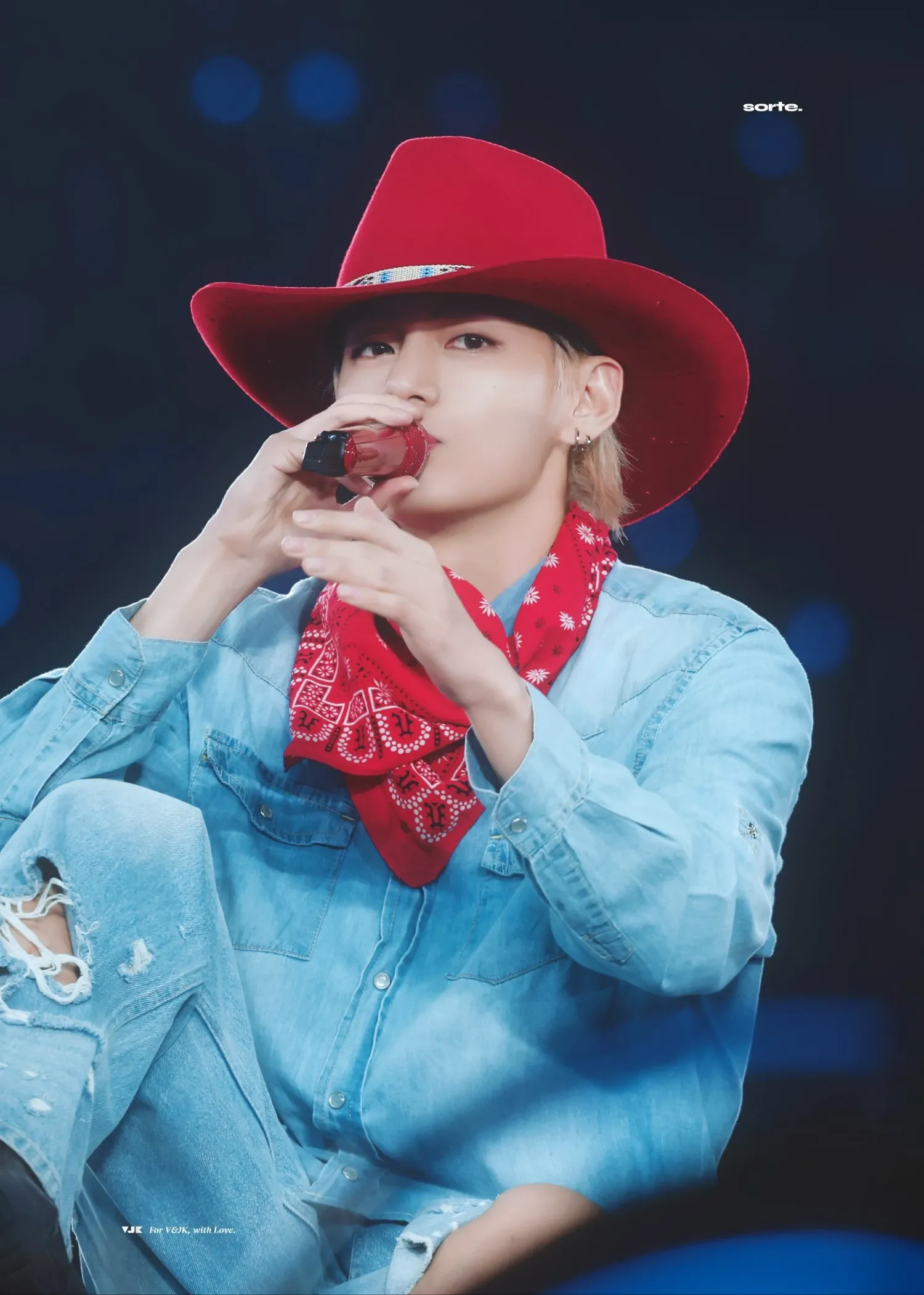 Recent activity shot of V (BTS)