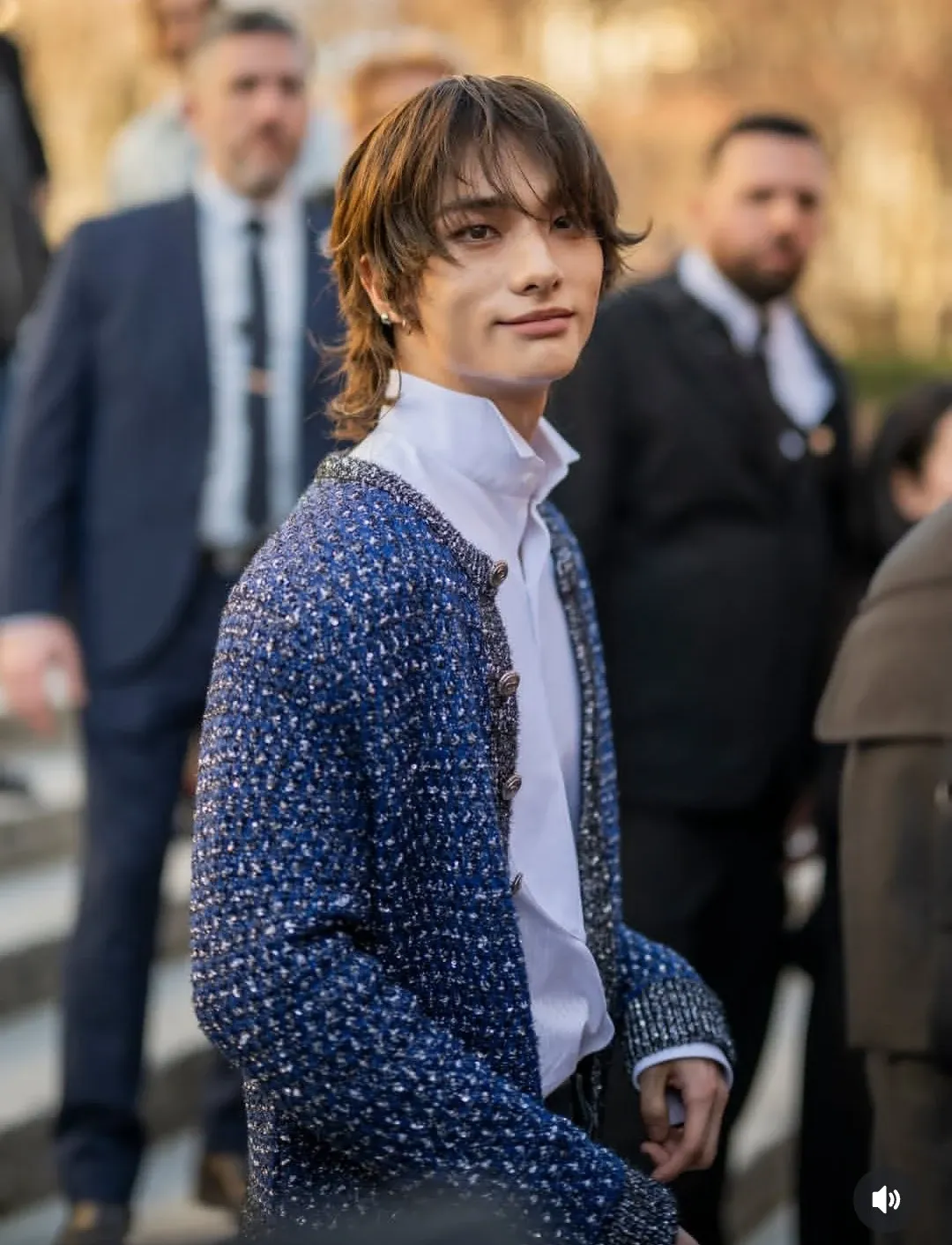 A moment captured by Hyunjin (Stray Kids)'s fan