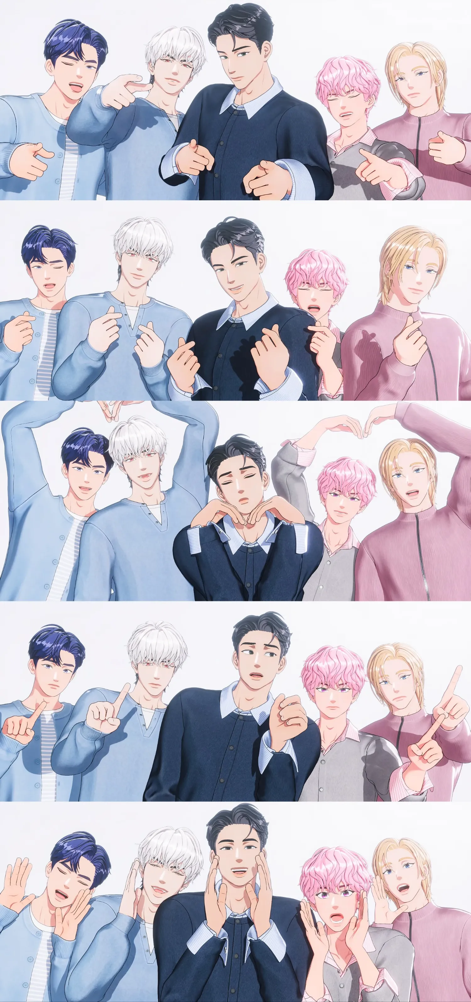 A heartfelt wallpaper shared by PLAVE's fans