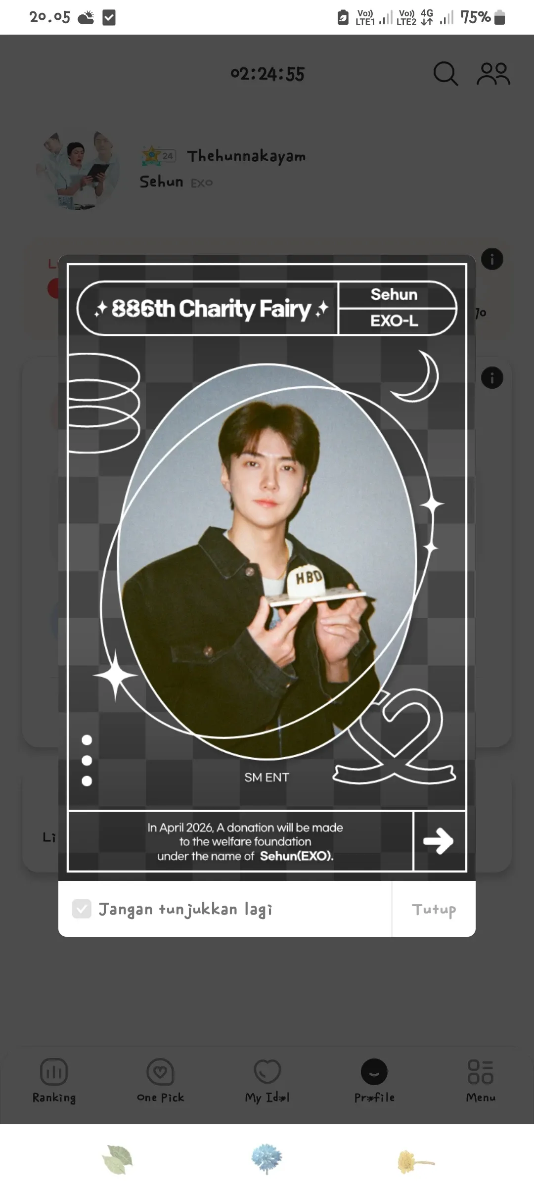 Today's most popular wallpaper in the Sehun (EXO) community