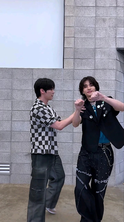 A moment captured by Stray Kids's fan