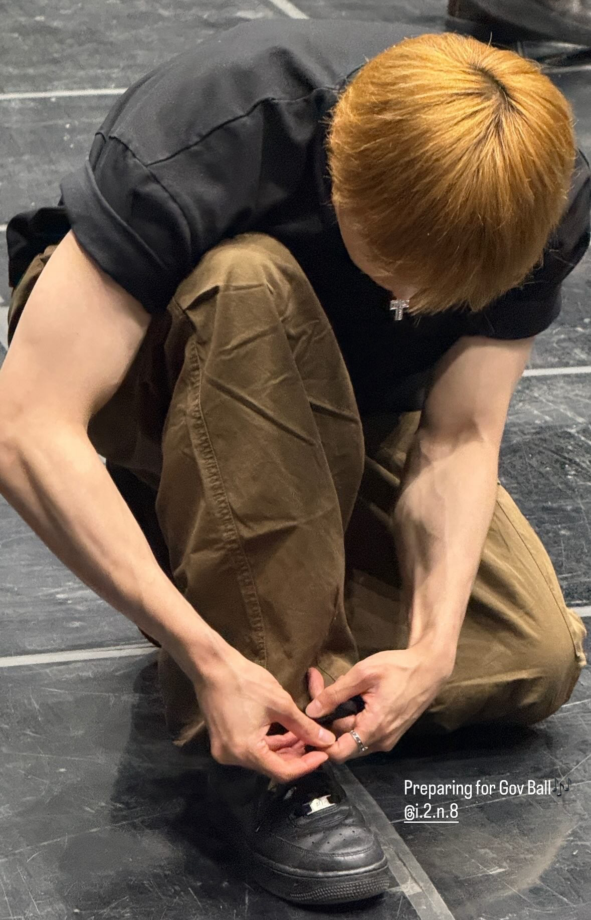 A moment captured by I.N (Stray Kids)'s fan