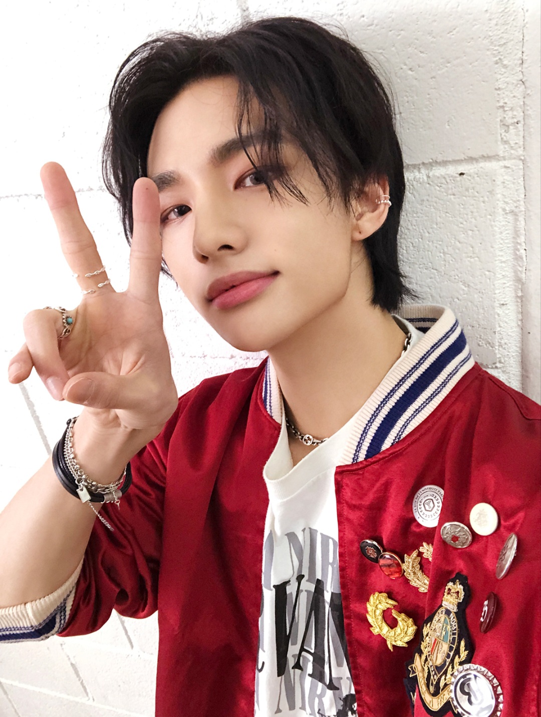 Recent activity shot of Hyunjin (Stray Kids)