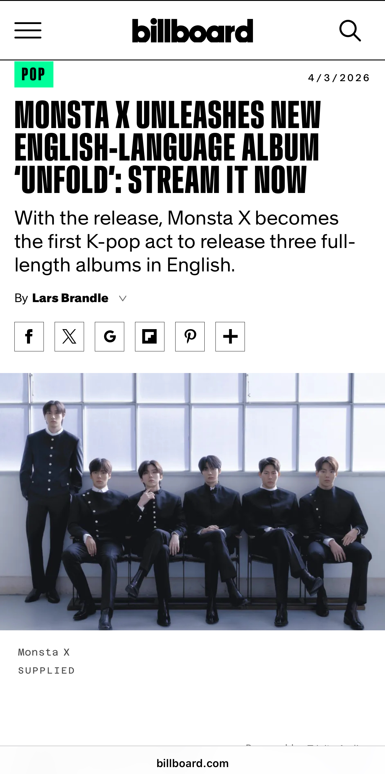 Foto aktivitas terbaru MONSTA X