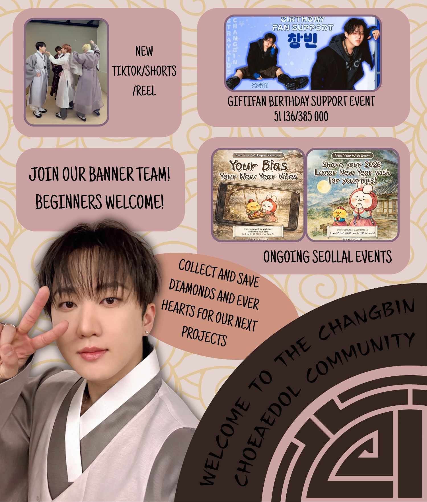 Recent activity shot of Changbin (Stray Kids)