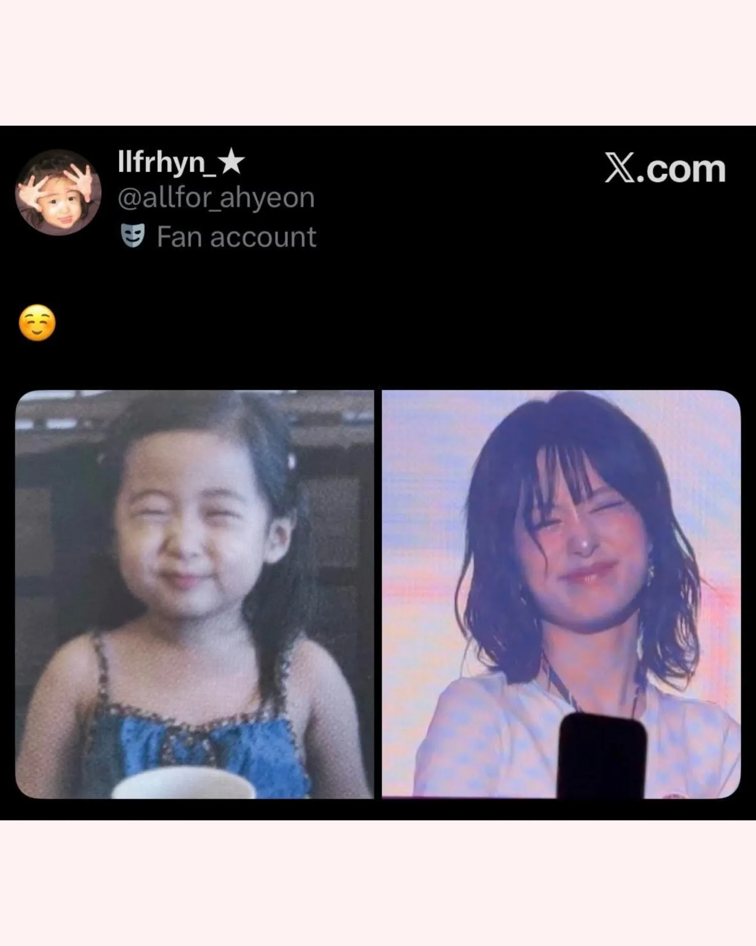 A moment captured by Ahyeon (BABYMONSTER)'s fan