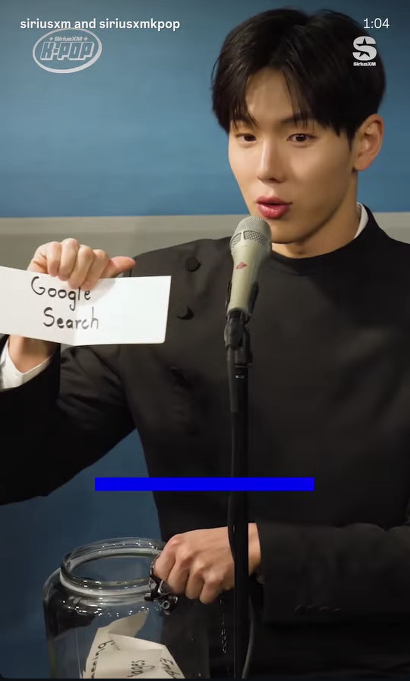 Recent activity shot of Shownu (MONSTA X)