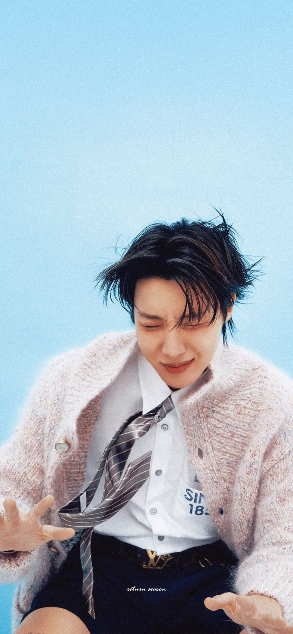 A heartfelt wallpaper shared by j-hope (BTS)'s fans