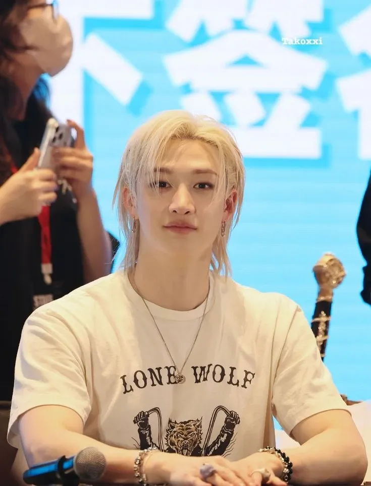 Recent activity shot of Bang Chan (Stray Kids)