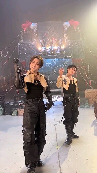 A moment captured by Stray Kids's fan
