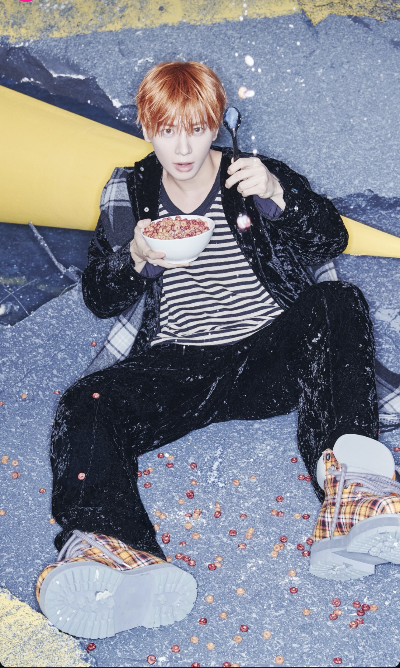 A heartfelt wallpaper shared by テヒョン (TOMORROW X TOGETHER)'s fans