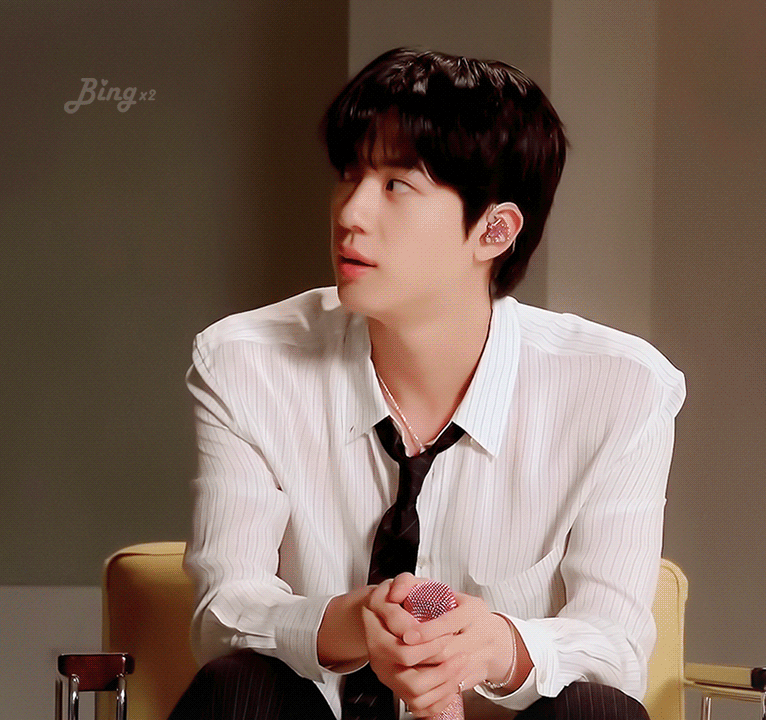 Recent activity shot of Jin (BTS)