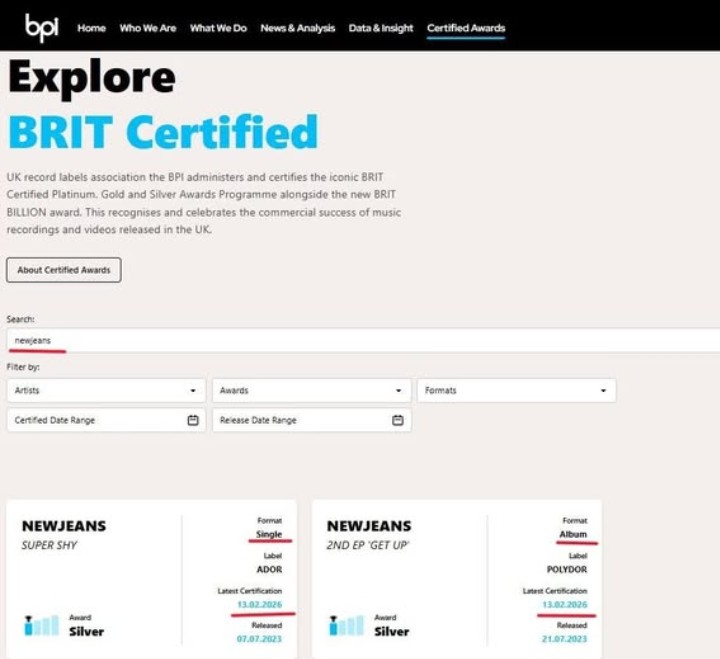 Recent activity shot of NewJeans