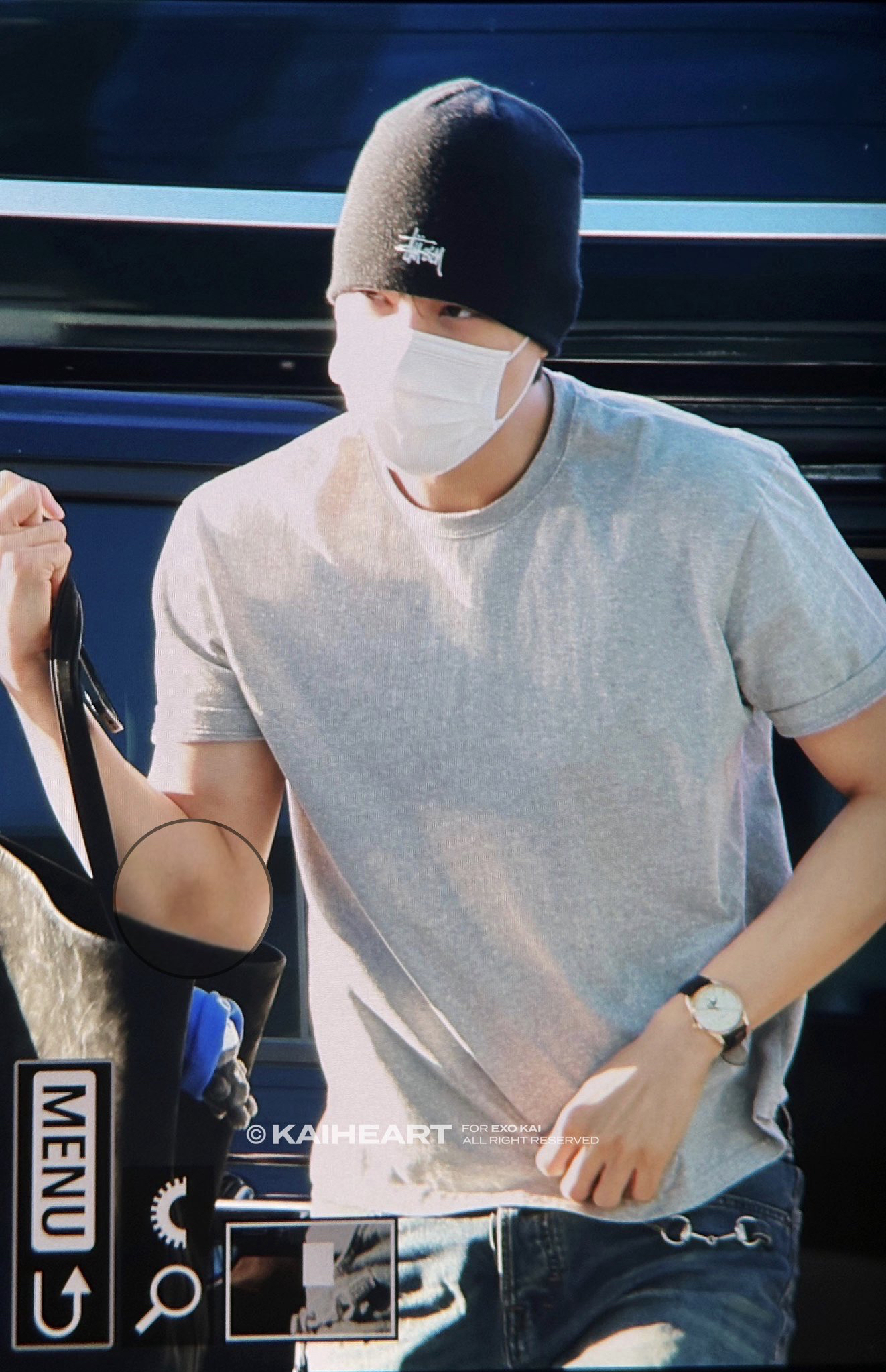 Recent activity shot of Kai (EXO)