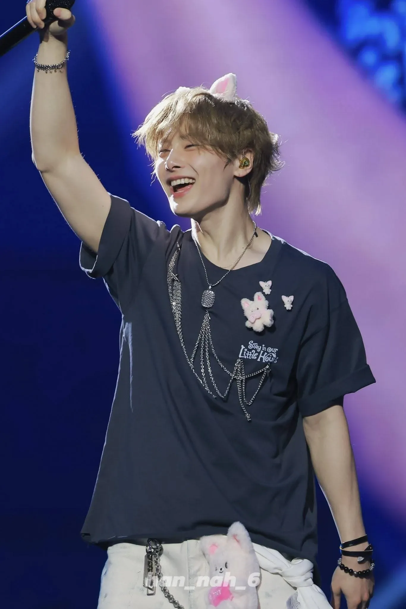 A moment captured by I.N (Stray Kids)'s fan