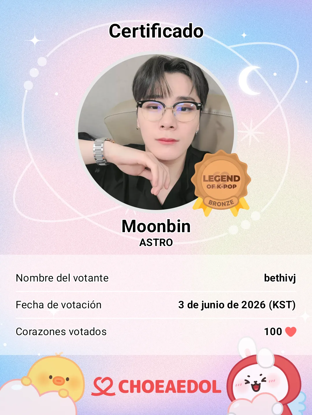 A moment captured by Moonbin (ASTRO)'s fan