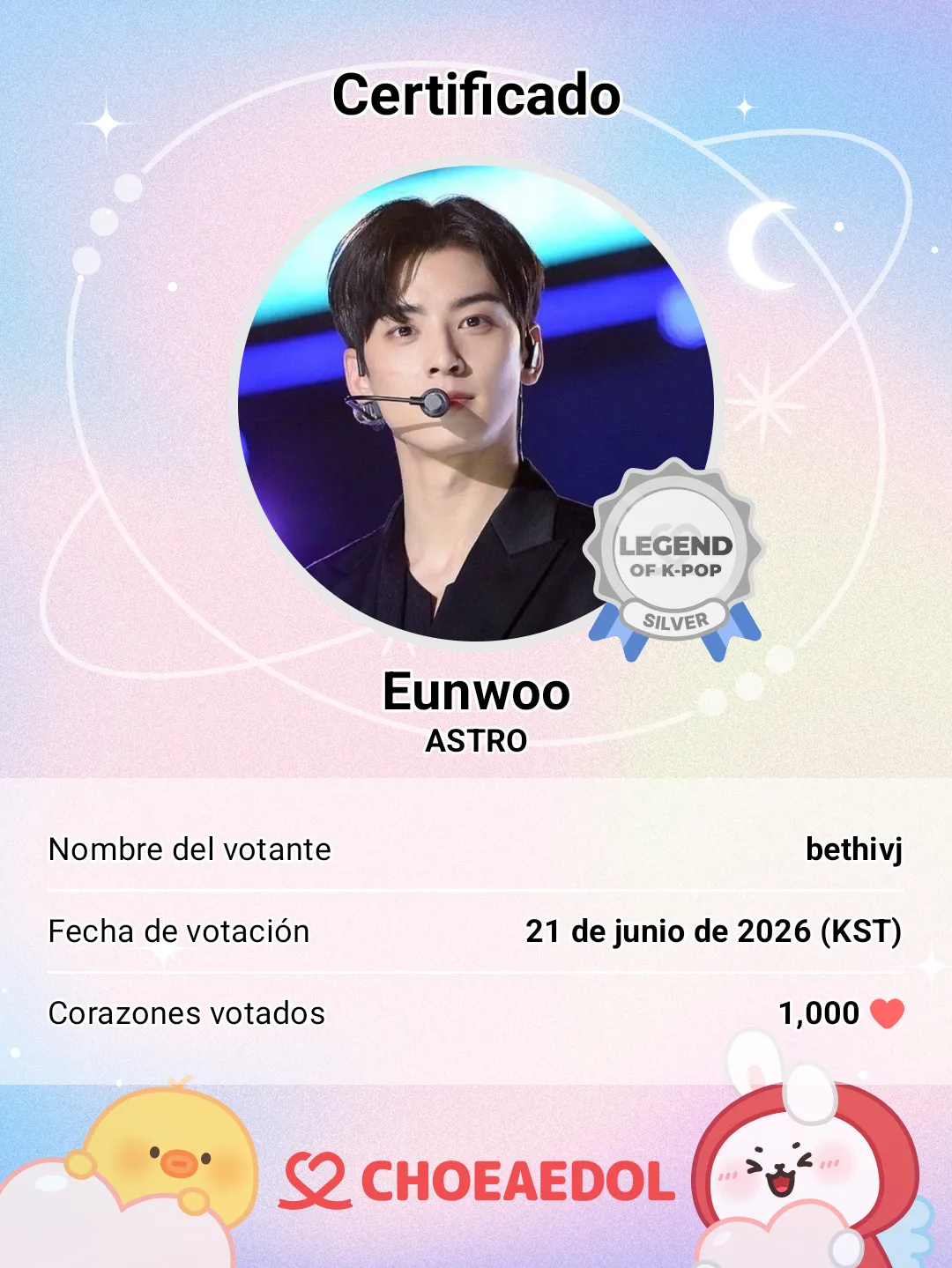 Latest photo of Eunwoo (ASTRO)