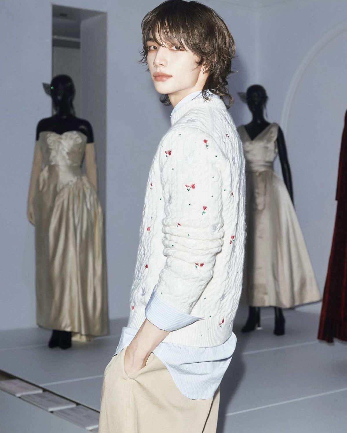 Behind-the-scenes cut of Hyunjin (Stray Kids)