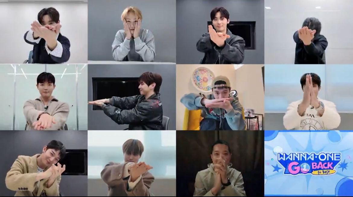 A moment captured by Wanna One's fan
