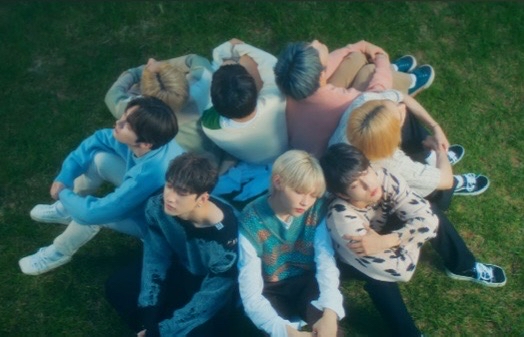 A moment captured by Stray Kids's fan